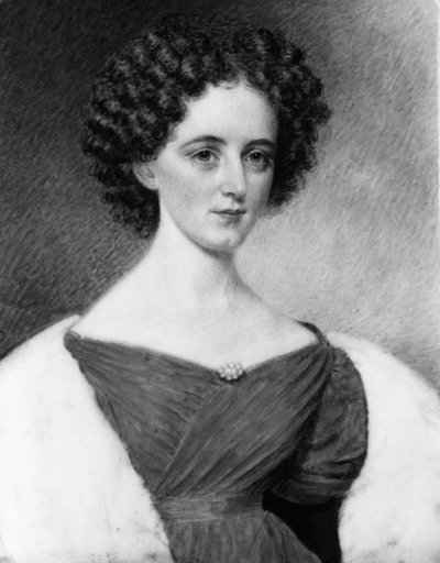 女性の肖像、1830年。 作： Sarah Goodridge