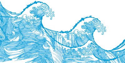Kanagawa Wave, 2009 (digital) 作： Sarah Hough