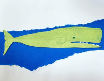 クジラ、2019（コラージュ 作： Sarah Thompson Engels