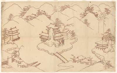 中国風の風景 作： Sasaya (workshop of)