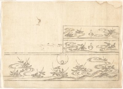 漆器の箪笥のデザイン 作： Sasaya (workshop of)