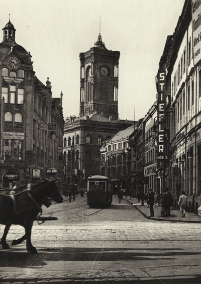 ベルリンRathaus; Town Hall (モノクロ写真) 作： Sasha Stone