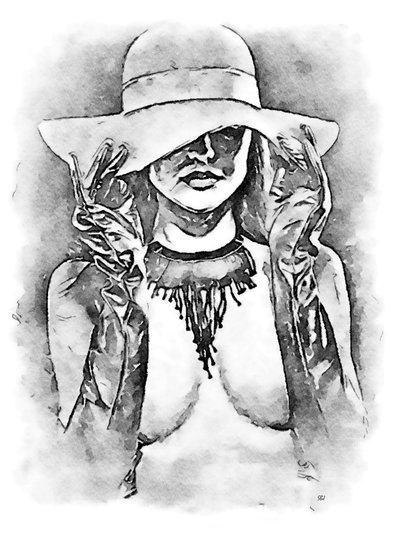 帽子の女 作： SaskiaBJ