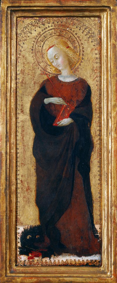 聖マーガレット、c。 1435年。 作： Sassetta