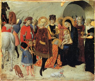 賢者の礼拝、1435年頃 作： Sassetta