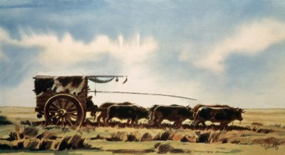 パンパを馬車で横断 作： ソビデ・ティト