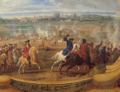 グランド・コンドとして知られるブルボン・コンド公ルイ2世（1621-1686）の行動、ブリー・コンド・ロベール（ブリー・コンド・ロベール）の戦い 詳細画 サヴェル・ルコント（ルコント、ルコント、ルコント）（1659-1694）作 作： Sauveur Le Conte