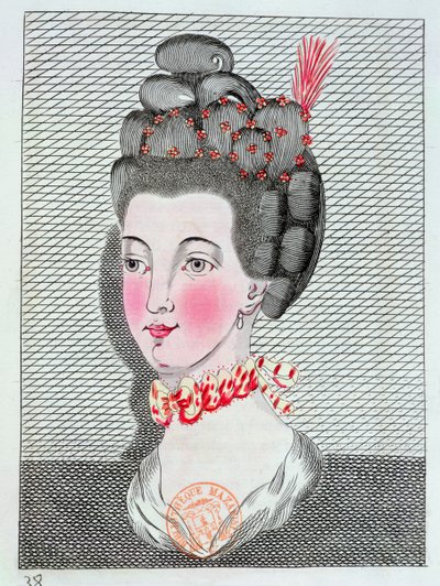 パリの理髪術、1767 作： Sauveur Legros or Le Gros