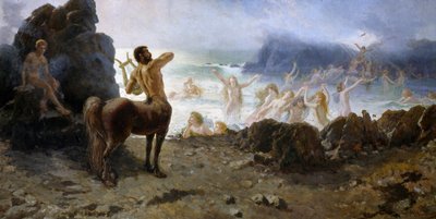 自由を求めるケンタウロス・カイロン（フランチェスコ・サヴェリオ・アルタムラ（1826-1897）作 作： Saverio Altamura