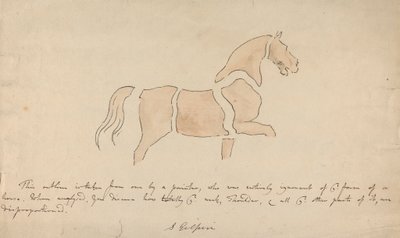 Desenho de cavalo desproporcional 作： Sawrey Gilpin