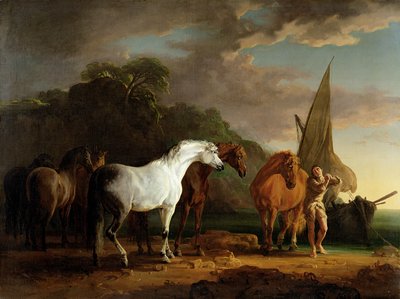 ガリバー、ホイーム国の最後の休暇を取る、1769年頃 作： Sawrey Gilpin