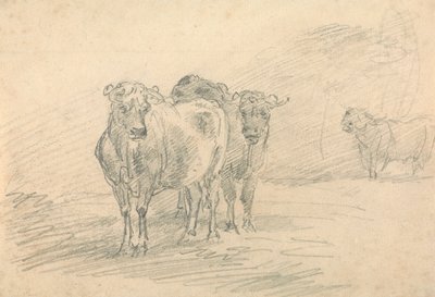 Duas vacas em uma colina 作： Sawrey Gilpin