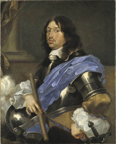 シャルル10世グスタフ スウェーデン国王 - スウェーデン国王シャルル10世グスタフ（1622-1660）の肖像画、Bourdon, Sebastien（1616-1671）作。油彩・キャンバスサイズ：102x82cmストックホルム国立博物館 作： Sébastien Bourdon