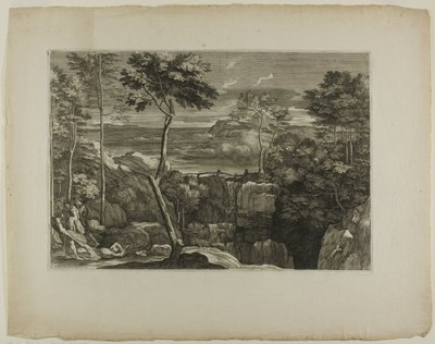 3 人の山賊とその犠牲者のいる風景 作： Sébastien Bourdon