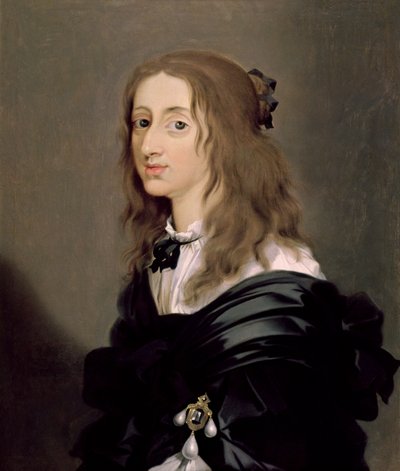 スウェーデンのクリスティーナ女王（1626-89）1652 作： Sébastien Bourdon