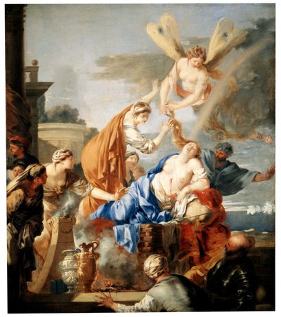 ディドの死、c1637-c1640 作： Sébastien Bourdon