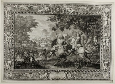 1667年、ルイ14世軍によるブルージュ運河付近でのスペイン軍の敗北 作： Sébastien Le Clerc the elder