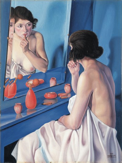 鏡の前の女、1927年 作： Scarpa