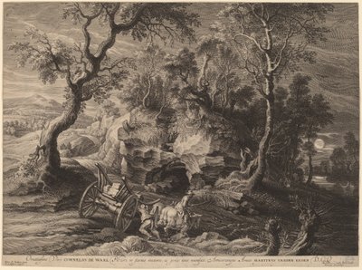 ロッキーランドスケープ 作： Schelte Adams Bolswert after Sir Peter Paul Rubens