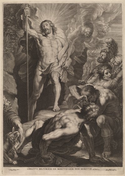 復活 作： Schelte Adams Bolswert after Sir Peter Paul Rubens