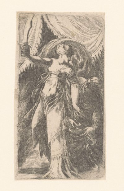 ホロフェルネスの首を袋に入れたユディト 作： Schiavone (attributed to)