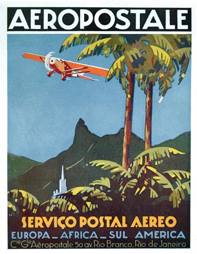 リオデジャネイロ航空郵便局「アエロポスターレ 作： School Brazilian