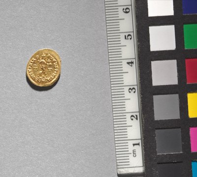 アルカディオスのソリドゥス（裏面）、395～408年（金）（裏面についてはCVL499734参照 作： School Byzantine