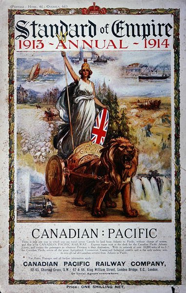 Standard of Empire Annual 1913-14」の表紙に掲載された広告(カラーリトグラフ) 作： School Canadian