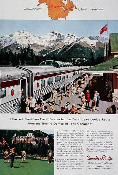 カナダ太平洋鉄道「The Canadian」の広告 作： School Canadian