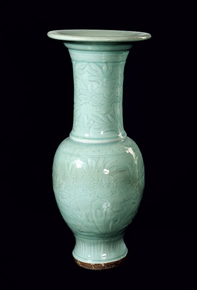 青磁の花瓶 元時代（1260～1368）（陶磁器 作： School Chinese