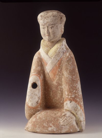 宮廷の貴婦人中国、前漢時代（206 AV-220 AD）、高さ60cm、テラコッタ製。 作： School Chinese