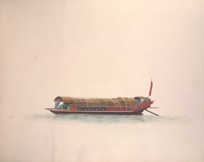ミュージシャンズボート、1800-05年頃（紙に水彩） 作： School Chinese