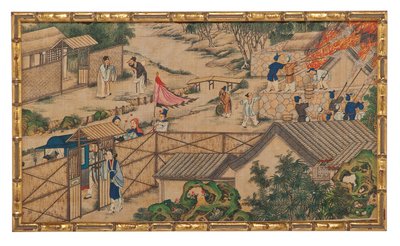 赤い部屋の夢からの24の場面の1つ 作： School Chinese