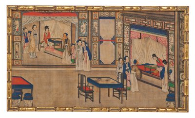 赤い部屋の夢からの24の場面の1つ 作： School Chinese