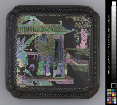 小皿 18世紀後半 漆器 作： School Chinese