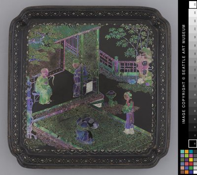 小皿 18世紀後半 漆器 作： School Chinese