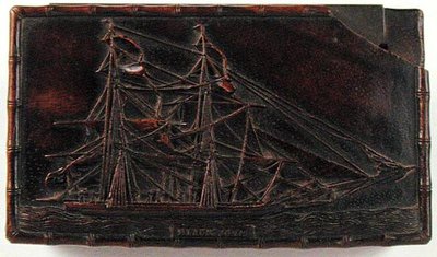 スナッフボックス、1840年頃（木製） 作： School Chinese