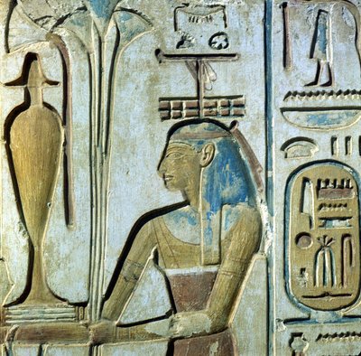 アビドスオシリス神に捧げられたセティ1世神殿。 作： School Egyptian