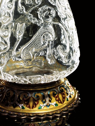 Fatimid ewer、エジプト、975-1025、ジャン・ヴァランタン・モレル、セーヴルによってマウント 作： School Egyptian