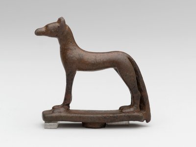 ジャッカルまたは犬（ブロンズ 作： School Egyptian