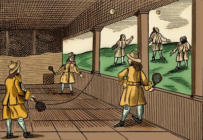 テニスゲーム（ジョン・エイモス作『Orbis Pictus』より 作： School English