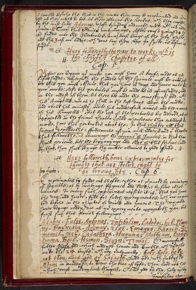 MS 36674 f.9v (ベラム紙にインク) を追加 「目に見えないようにするための実験はどのように準備されなければならないか.」 ソロモン王に帰せられる、不可視性を達成するお守り。 「知識の鍵と呼ばれるソロモン王の書...」より（ベラムにインク） 作： School English