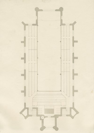 Burton-upon-Trent - Holy Trinity Church: Drawing, nd [?1820s] (drawing) 作： School English