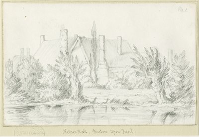 Burton-upon-Trent - Nether Hall: pencil drawing, nd [?19世紀] (drawing) 作： School English