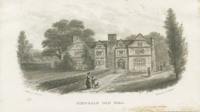 Dimsdale Old Hall: エングレーヴィング（ヴィネット）, nd [?19世紀] (プリント) 作： School English
