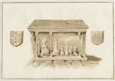 エクルシャル教会-ベンサム司教の墓：水彩画、nd [？19セント]（絵画） 作： School English