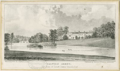エラストーン-カリウィッチ修道院：リトグラフ、nd［c.1839］（プリント 作： School English