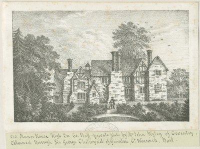 High Onn - Old Manor House: リトグラフ, nd [?19世紀] (プリント) 作： School English