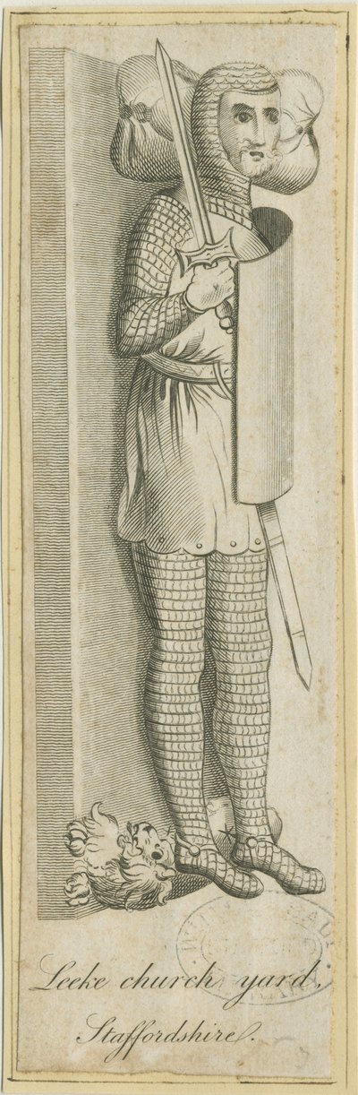 Leek Churchyard - Knight: engraving, nd [?18 cent] (print) 作： School English