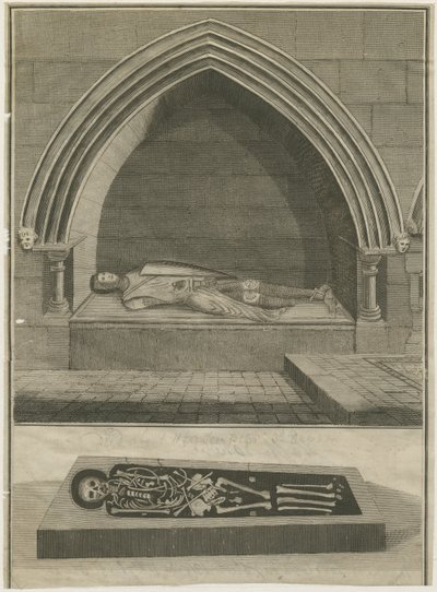 Mavesyn Ridware - Tomb of Hugo Mavesyn: engraving, nd [?18 cent] (print) 作： School English